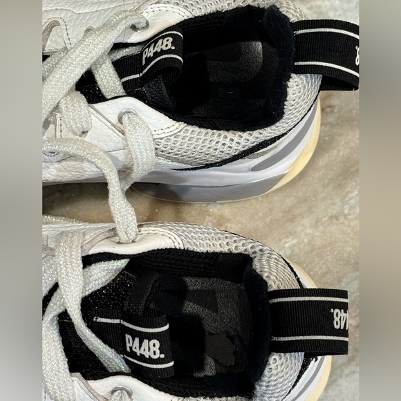 Women’s P448 Luke white glitzy chunky sneakers- Size 37 - Picture 5 of 13